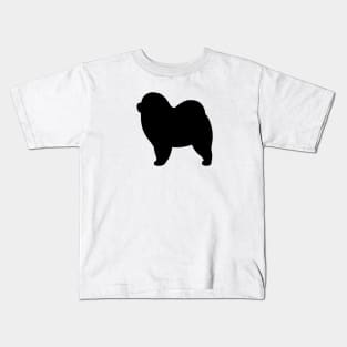 Rough Chow Chow Silhouette Kids T-Shirt